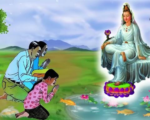 ảnh Sự Tích Quan Âm Bồ Tát Sinh Ra Ở Việt Nam - Nghe Truyện Phật Giáo